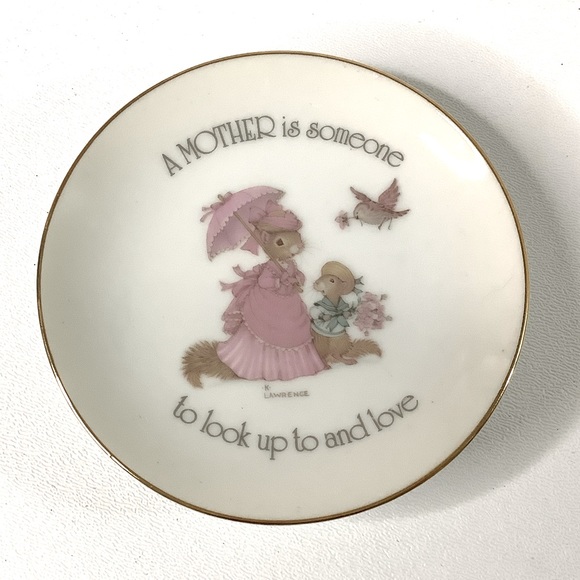 Vtg Lasting Treasures American Greetings 4” Plate Japan Mothers Day Sentiment - Picture 1 of 4